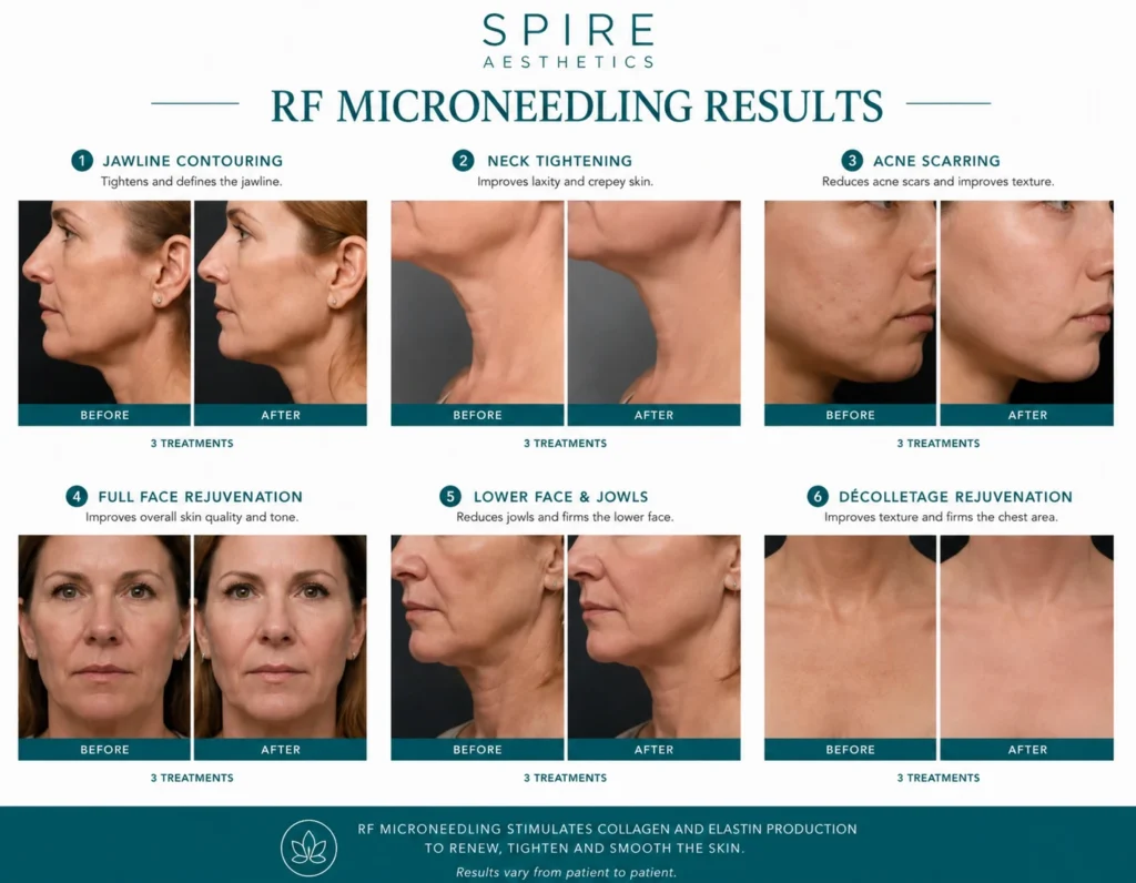 RF Microneedling Skin tightening Bradford on Avon results