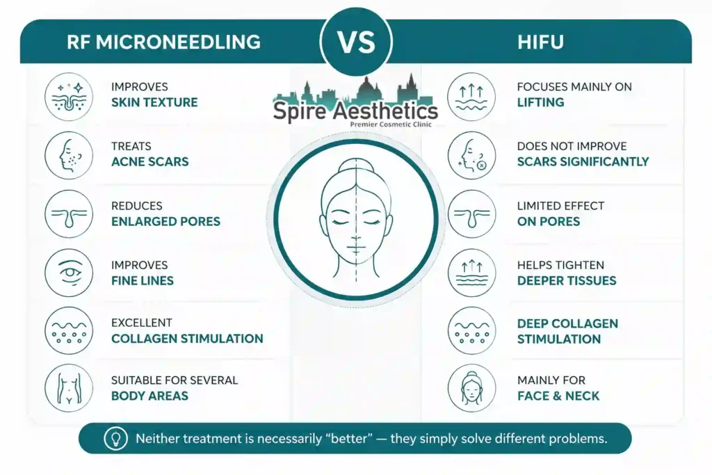 RF Microneedling vs HIFU: Which Treatment Gives Better Results Bradford on Avon?